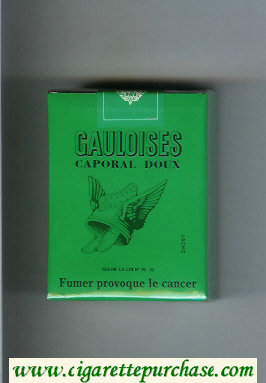Gauloises Caporal Doux green cigarettes soft box