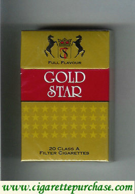 Gold Star Full Flavour Cigarettes hard box