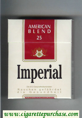Imperial American Blend 25 cigarettes hard box