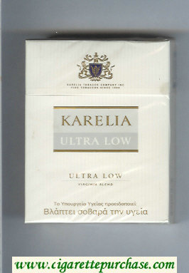 Karelia Ultra Low Ultra Low Virginia Blend 25s cigarettes hard box