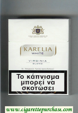 Karelia White Virginia Blend 25s cigarettes hard box