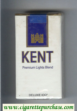 Kent Premium Lights Blend Deluxe 100s cigarettes soft box