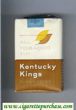 Kentucky Kings All Tobacco Tip cigarettes soft box