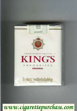 King's Favourites Original white cigarettes soft box