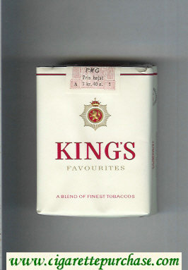 King's Favourites white cigarettes soft box