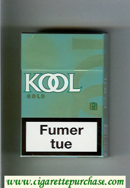 Kool Gold cigarettes hard box