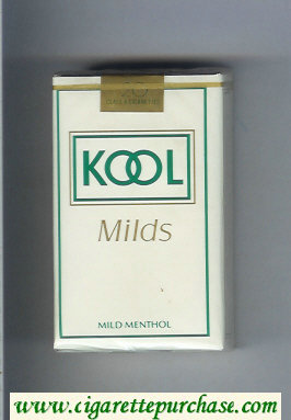 Kool Milds Mild Menthol white cigarettes soft box