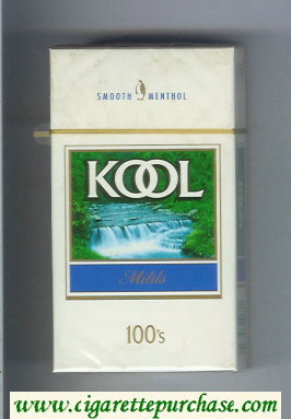 Kool Milds Menthol 100s cigarettes hard box