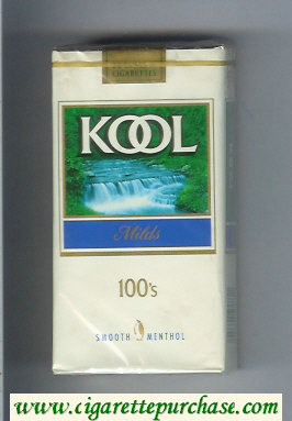 Kool Milds Menthol 100s cigarettes soft box