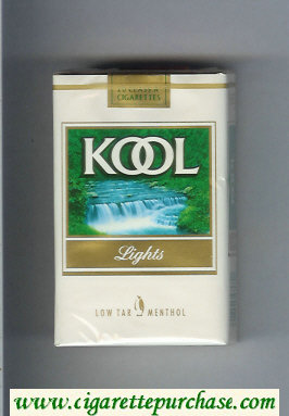 Kool Lights Low Tar Menthol cigarettes soft box