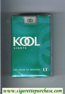 Kool Lights The House of Menthol cigarettes soft box