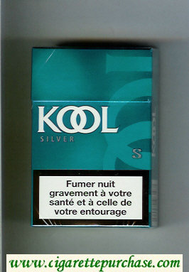 Kool Silver cigarettes hard box