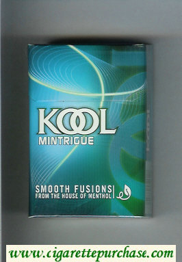 Kool Mintrigue Smooth Fusion From The House of Menthol cigarettes hard box