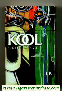 Kool Filter Kings cigarettes hard box
