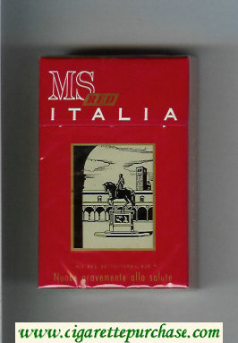 MS Italia Red cigarettes hard box