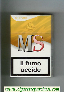 MS Messis Summa Bionde cigarettes hard box