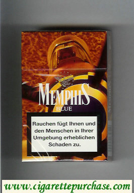 Memphis Blue cigarettes hard box