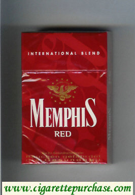 Memphis Red International Blend cigarettes hard box