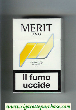 Merit Uno cigarettes hard box