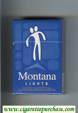 Montana Lights Cigarettes hard box