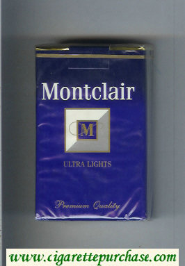 Montclair M Ultra Lights Cigarettes soft box