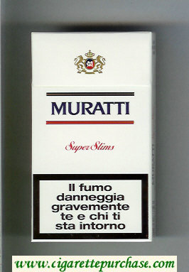 Muratti Super Slims 100s cigarettes hard box
