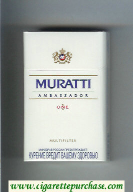 Muratti Ambassador One 1 Multifilter cigarettes hard box