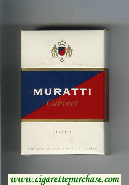 Muratti Cabinet cigarettes hard box