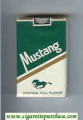 Mustang Menthol Full Flavor cigarettes soft box