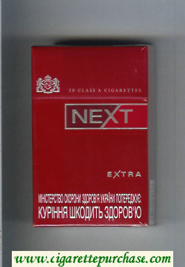 Next Extra red cigarettes hard box