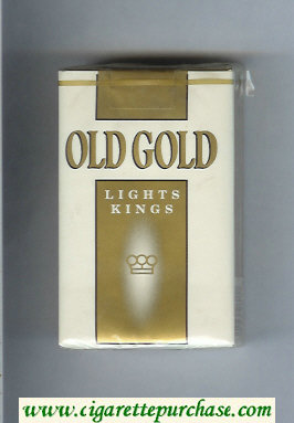 Old Gold Lights Kings cigarettes soft box