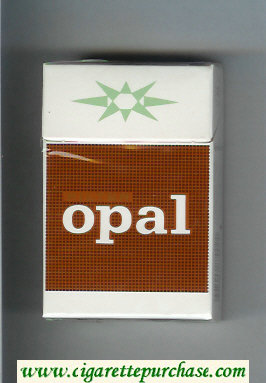 Opal Filter white and brown cigarettes hard box