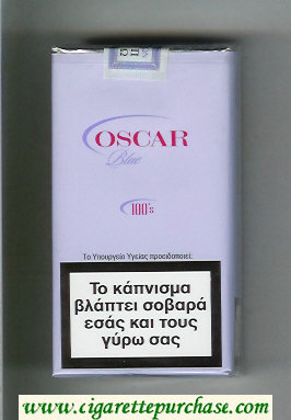 Oscar 100s Blue cigarettes soft box