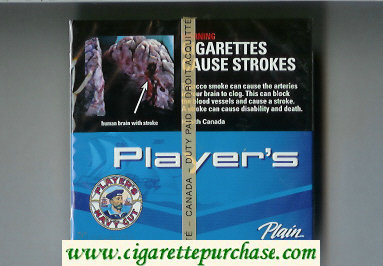 Player's Navy Cut cigarettes blue wide flat hard box
