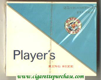 Player's Filter King Size 25 cigarettes wide flat hard box