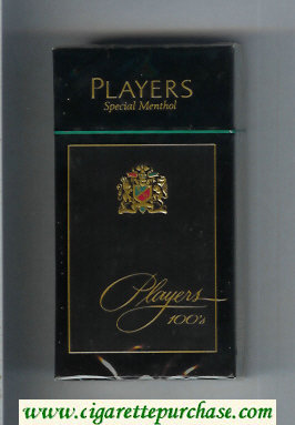 Players Special Menthol 100s cigarettes hard box