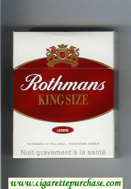 Rothmans King Size Legere By Special Appointment 25 cigarettes hard box