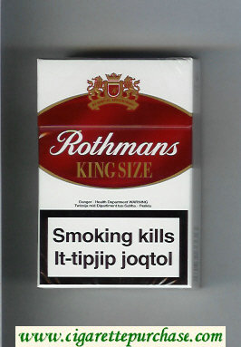 Rothmans King Size By Special Appointment cigarettes white and red hard box
