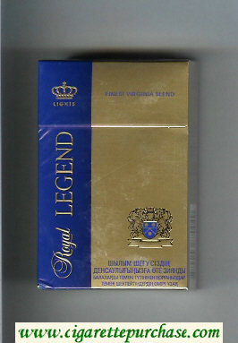 Royal Legend Lights Finest Virginia Blend Cigarettes hard box