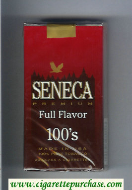 Seneca Premium Full Flavor 100s cigarettes soft box