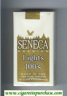 Seneca Premium Lights 100s cigarettes soft box