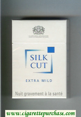 Silk Cut Extra Mild cigarettes white and white hard box