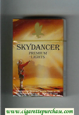 Skydancer Premium Lights cigarettes hard box