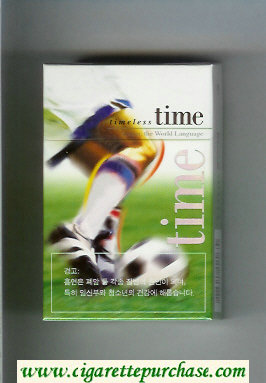 Time Timeless Soccer. The World Language cigarettes hard box