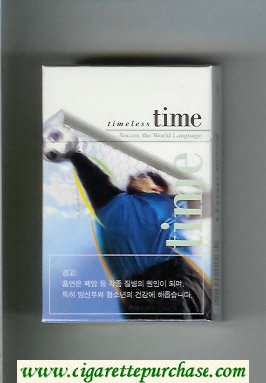 Time hard box Timeless Soccer. The World Language cigarettes
