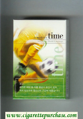 Time cigarettes Timeless Soccer. The World Language hard box