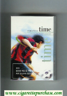 Time Timeless cigarettes Soccer. The World Language hard box