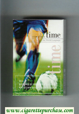 Time Timeless hard box Soccer. The World Language cigarettes