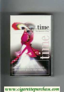 Time Timeless The Moment of Play hard box cigarettes