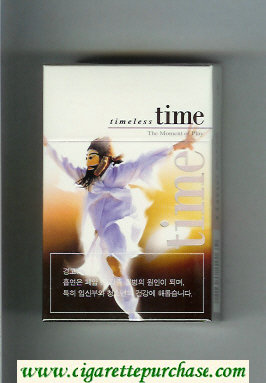 Time Timeless cigarettes The Moment of Play hard box